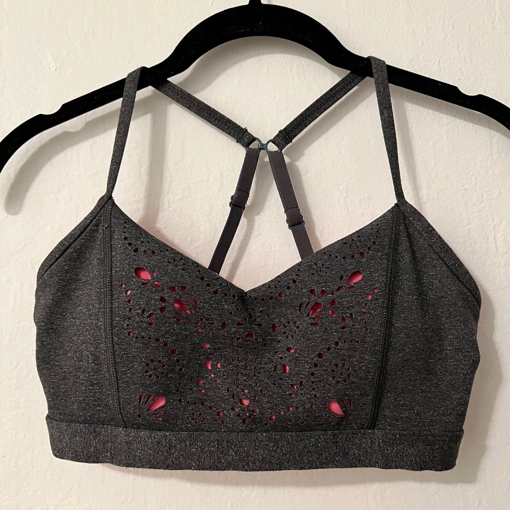 Lorna Jane Charcoal Gray Sports Bra XS